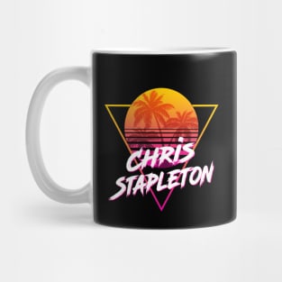 Chris Stapleton - Proud Name Retro 80s Sunset Aesthetic Design Mug